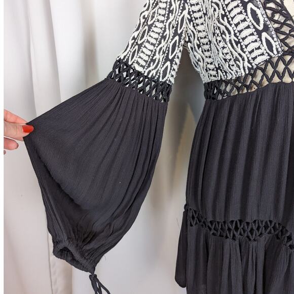 Free People Black and White Mini Dress - Picture 13 of 16